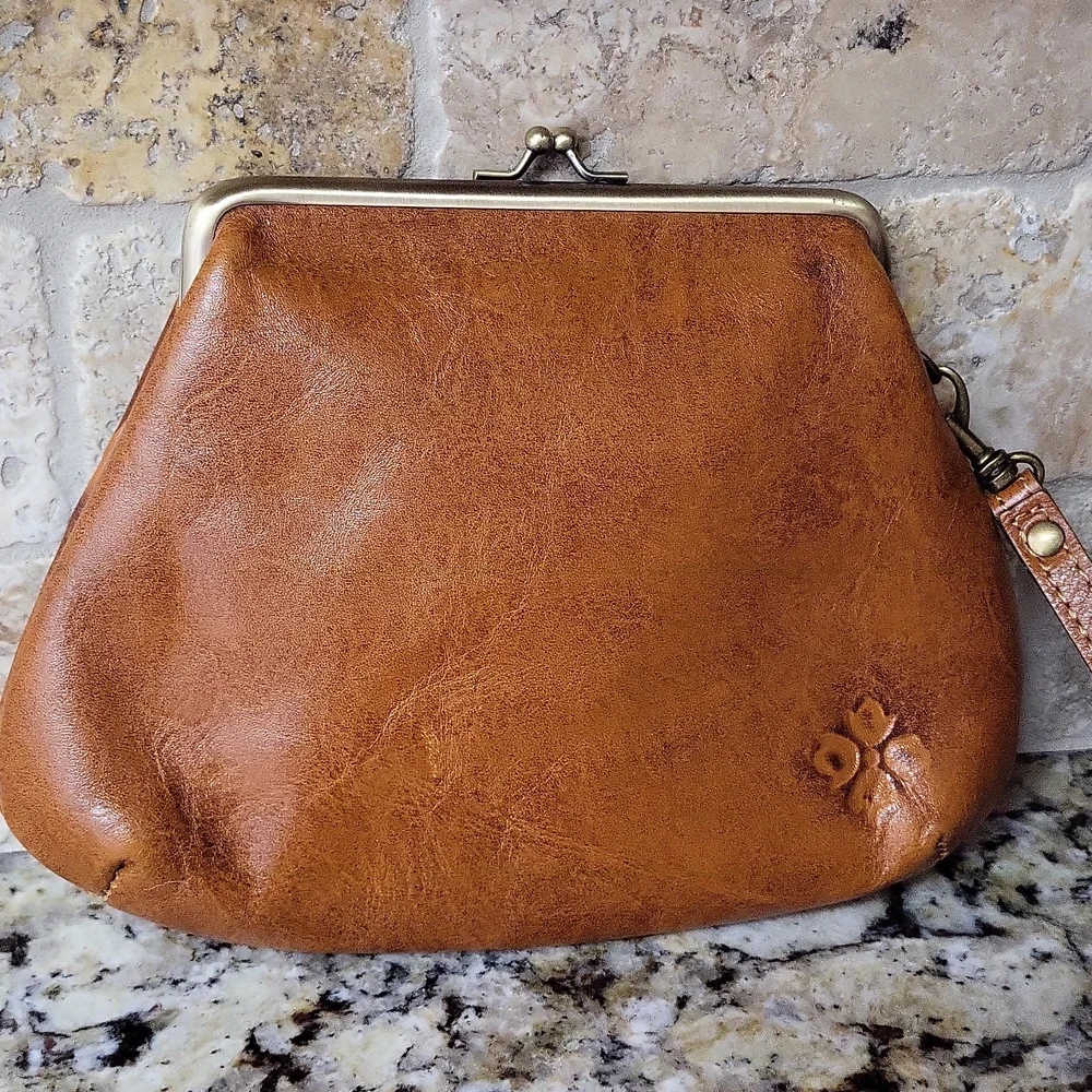 Patricia Nash Burnished Tooled Savena Wristlet